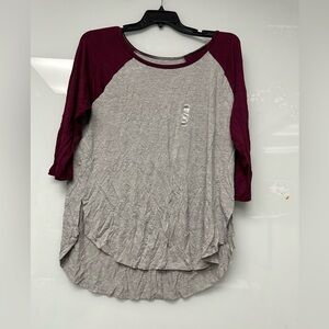 Arizona Jeans Womens Henley Tee New With Tags Size XXL